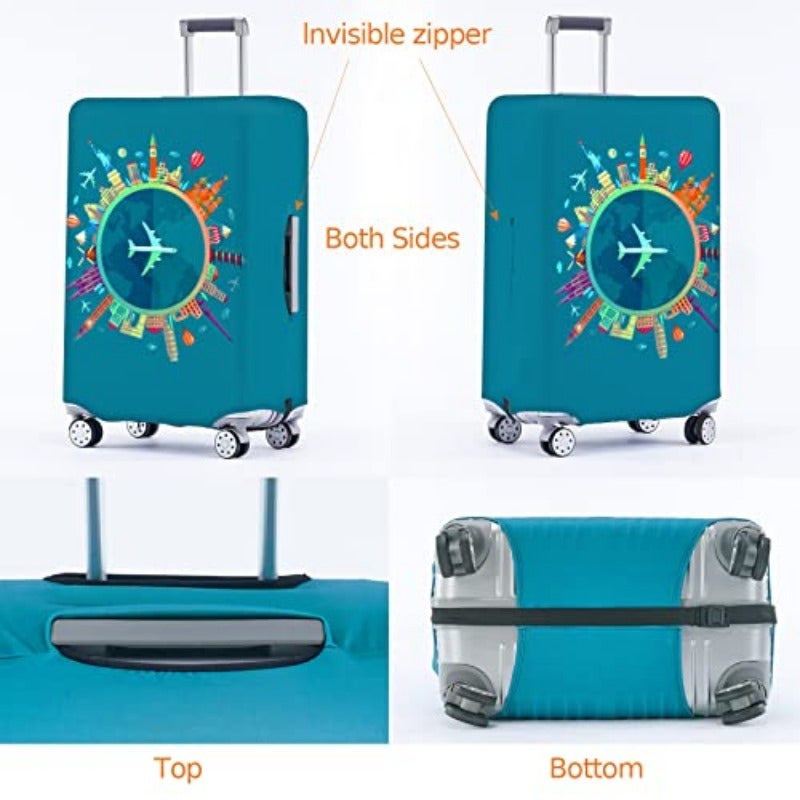 Travelkin Luggage Cover Washable Suitcase Cover Suitcase Protector Anti-scratch Suitcase cover Fits 18-32 Inch Luggage - Image 2
