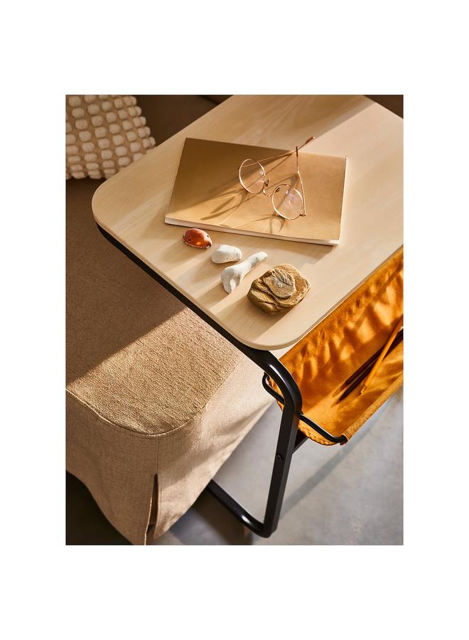 إيروريكس طاولة جانبية، لون أنثراسايت/بيتش تاثير أصفر داكن، 53×50 سم - Image 4