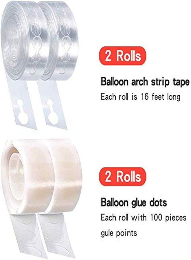 TOYXE Balloon Reusable Arch Strip and Glue Dots Tape Set of 2 Pcs each | Arch Making Accessories Gate - Image 2