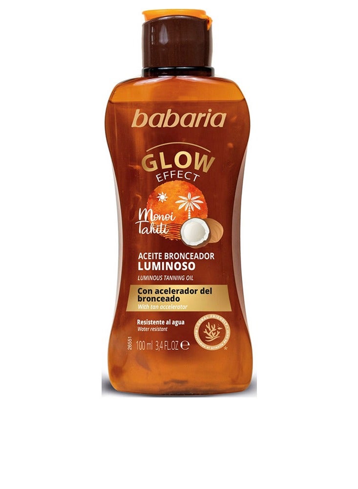 Babaria Sun Monoi Tahiti Luminous Tanning Oil 100ml - Image 1
