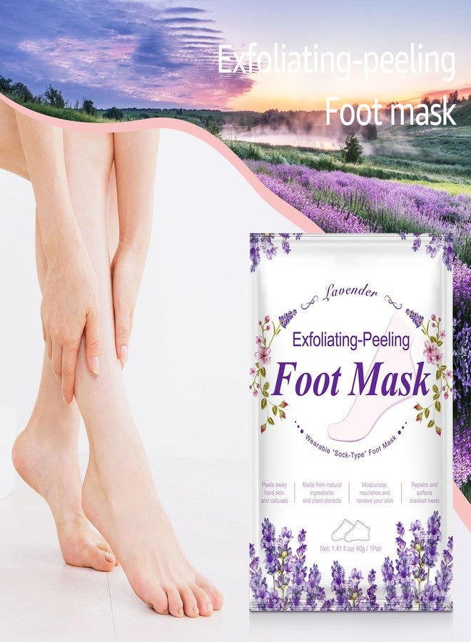 SOLOTREE Foot Peeling Mask, 2 Pack Peel Mask, Lavender Exfoliating Foot Peel Mask, Cracked Heels for Calluses, Dry Skin - Image 3