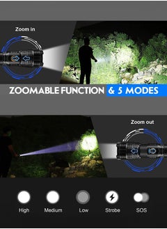 Generic P70 Focusing Strong Light Flashlight Set,Waterproof,Suitable for Outdoor Camping and Hiking  - Image 3