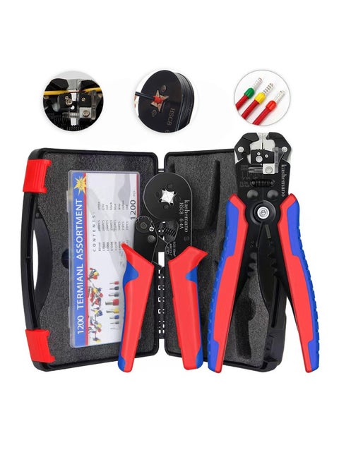 Crimping Tool Set Multifunctional Ratcheting Wire Crimper kit