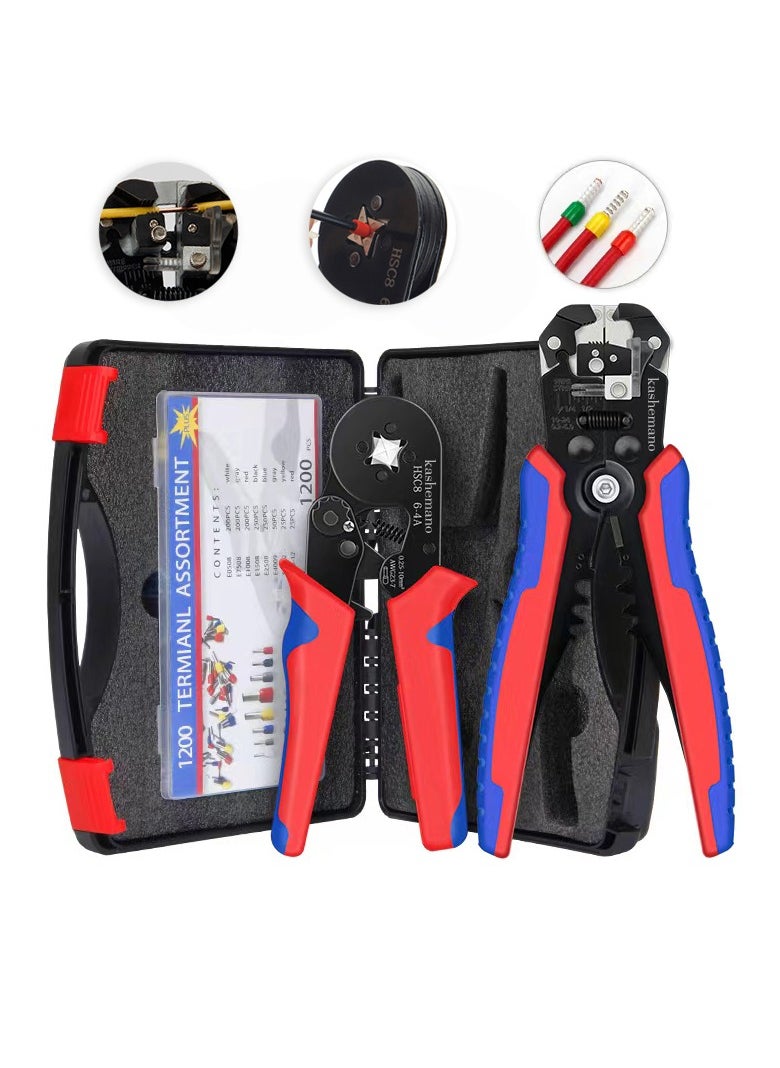 Crimping Tool Set Multifunctional Ratcheting Wire Crimper kit