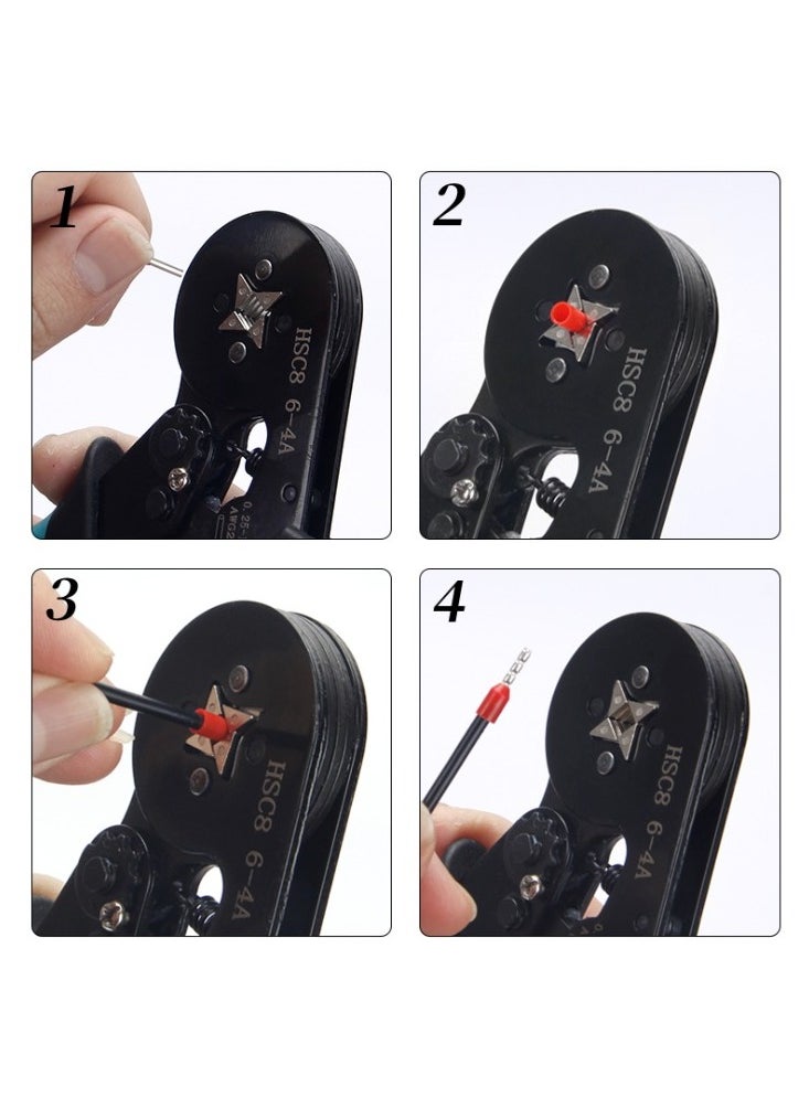Crimping Tool Set Multifunctional Ratcheting Wire Crimper kit