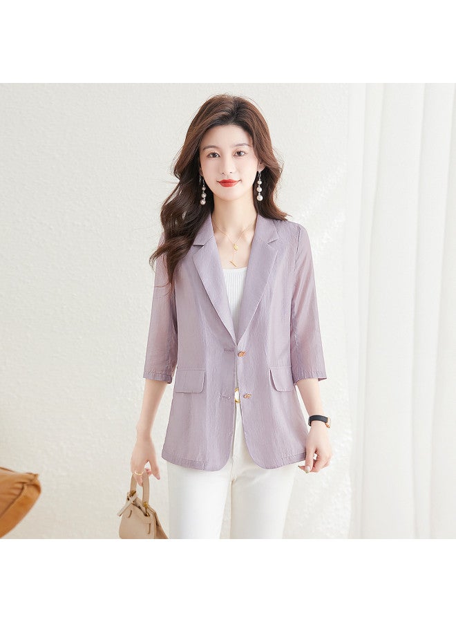 Cypress House new Summer Women's Fashion Slim-fit Jacket With Plus Sizes - Image 5