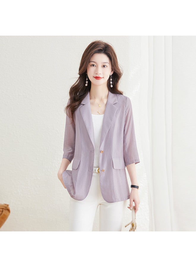Cypress House new Summer Women's Fashion Slim-fit Jacket With Plus Sizes - Image 2