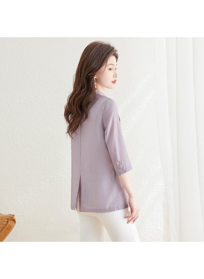 Cypress House new Summer Women's Fashion Slim-fit Jacket With Plus Sizes - Image 3