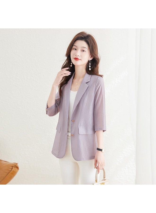 Cypress House new Summer Women's Fashion Slim-fit Jacket With Plus Sizes - Image 4