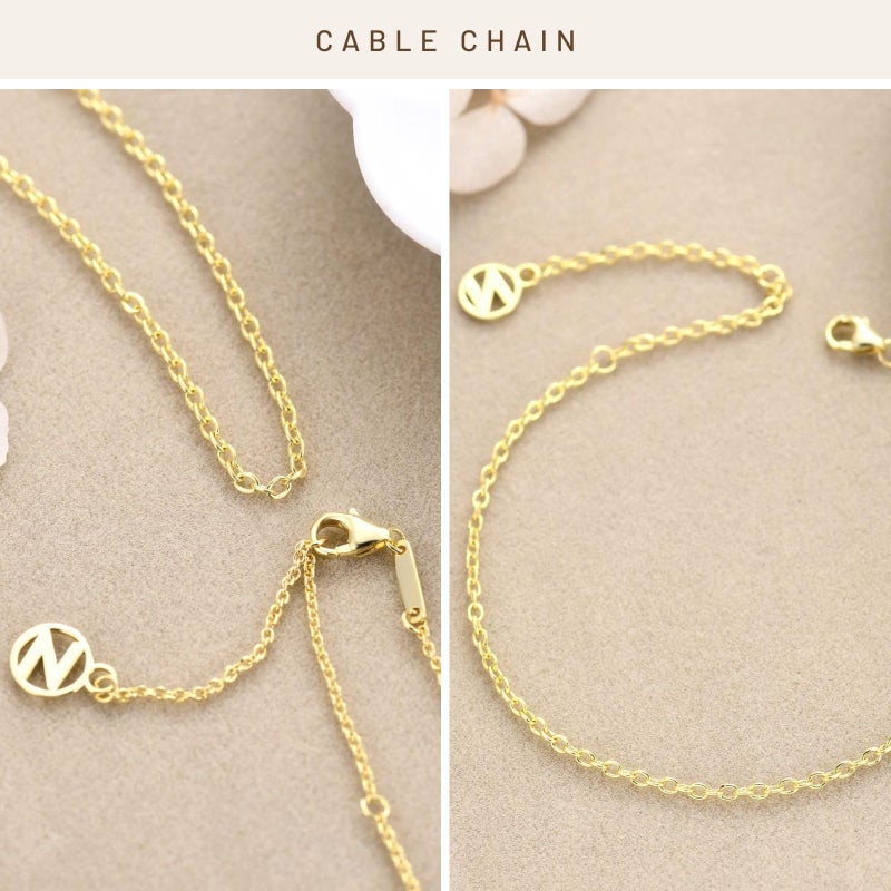 NOKMIT 14K Gold Solid 925 Sterling Silver Bracelets for Women, Dainty Minimalist Adjustable Thin Cable Chain Bracelet, Trendy Stackable Link Bracelets, Simple Cute Jewelry Gifts - Image 5