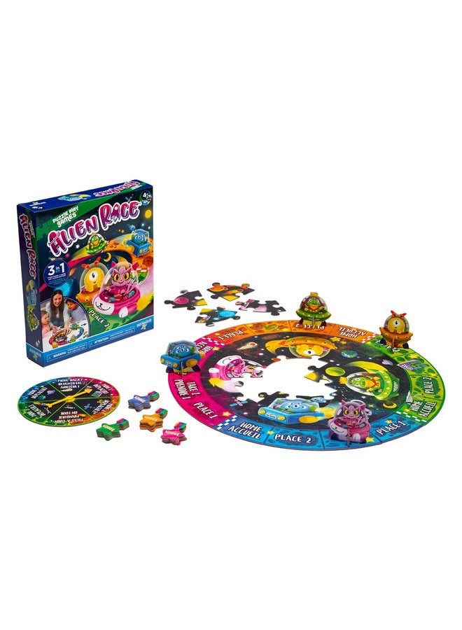 PlayMonster Puzzle Play Games - Alien Race - Puzzle Board Game - Search and Find - Space Preschool Game - 3-in-1 Play - for Ages 4 & Up - Image 3