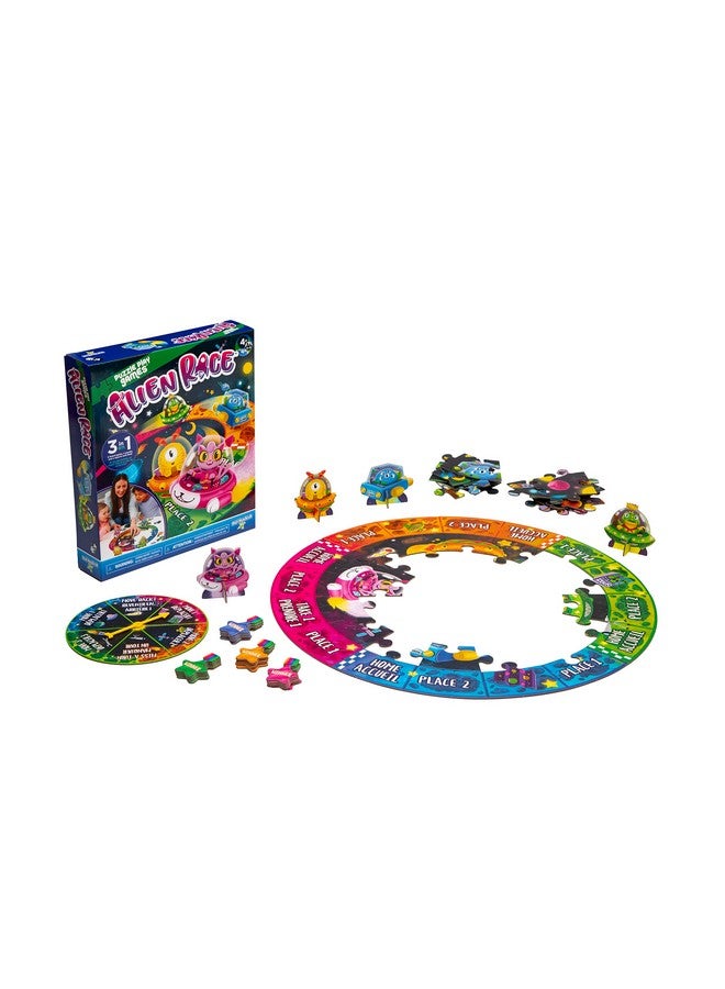 PlayMonster Puzzle Play Games - Alien Race - Puzzle Board Game - Search and Find - Space Preschool Game - 3-in-1 Play - for Ages 4 & Up - Image 5