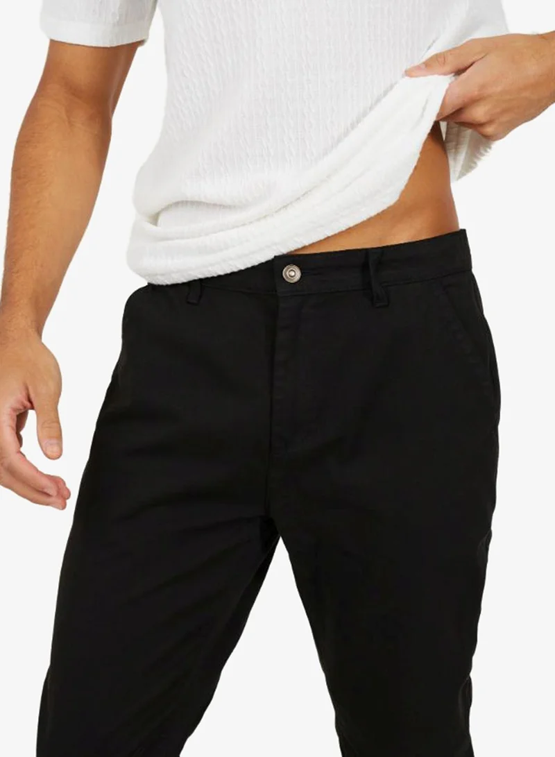Brave Soul  MENS COTTON CHINO FIXED BUTTON WAIST WITH ZIP FLY X2 BACK POCKETS, X2 FRONT POCKETS for Men | Best Price UAE
