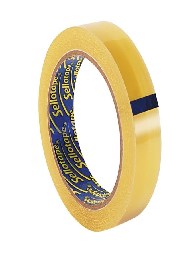 Sellotape 18mm x 25m Original Golden Tape premium, strong, tear by hand tape ideal for office, school projects, art work, bonding of paper or card, wrapping presents, sealing lightweight boxes - Image 1