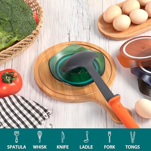 Li & Zhao Li&Zhao Spoon Rest for Stove Top - 4 PCS Stove Spoon Holder for Kitchen Counter Pot Lid Holder Coffee Spoon Rest Utensil Rest Cooking - Image 3