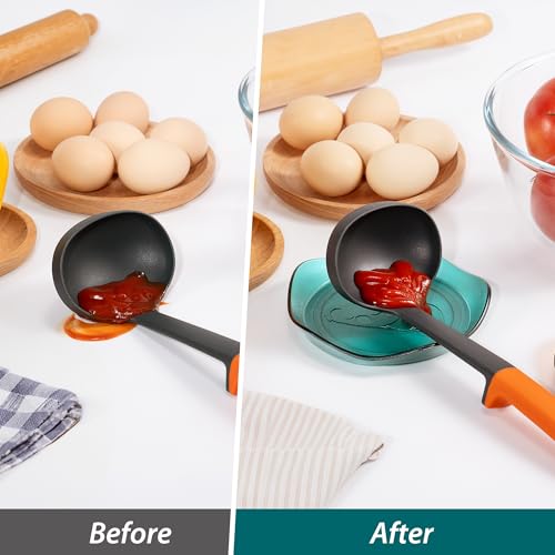 Li & Zhao Li&Zhao Spoon Rest for Stove Top - 4 PCS Stove Spoon Holder for Kitchen Counter Pot Lid Holder Coffee Spoon Rest Utensil Rest Cooking - Image 4
