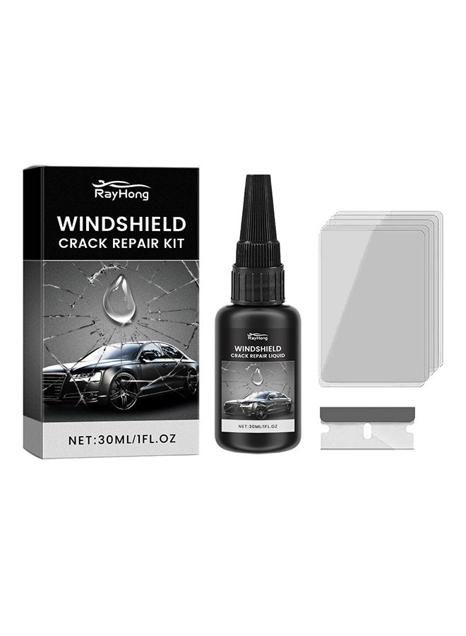 رايهونغ حزمة إصلاح الشقوق الزجاج الأمامي 30ml - DIY حزمة إصلاح الزجاج الأمامي, إصلاح رقاقة الزجاج الأمامي إصلاح الشقوق الزجاج الأمامي الراتنج الأشعة فوق البنفسجية العلاج السريع 5-10 دقيقة تعيد الوضوح, حزمة إصلاح الزجاج السيارات, حزمة إصلاح الزجاج السيارات - Image 1