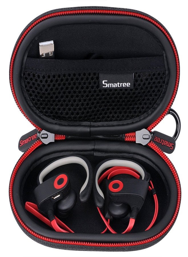 Smatree Headphone Hard Case Compatible with BeatsX, Beats Flex, Powerbeats2, Powerbeats3 Earphones, Bluetooth Sports Headphones,Portable Carrying Case Storage Bag for Earphone, Earbud(Black) - Image 3