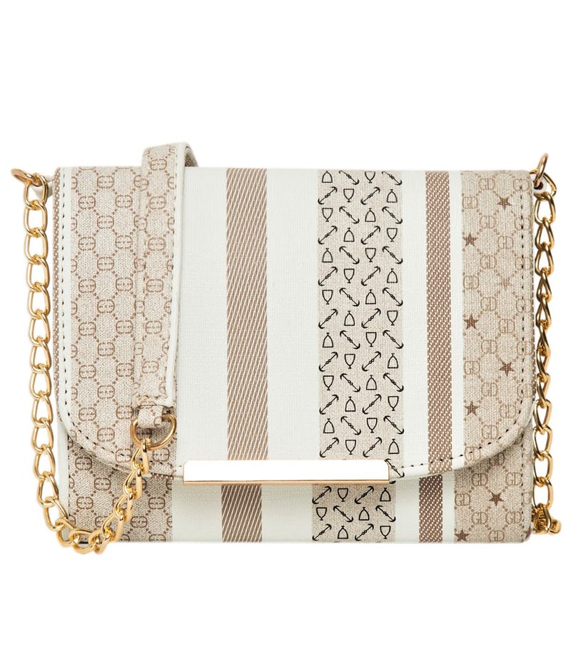 ADISA Women Girls Stripes Checks Cross Body Sling Bag - Image 1