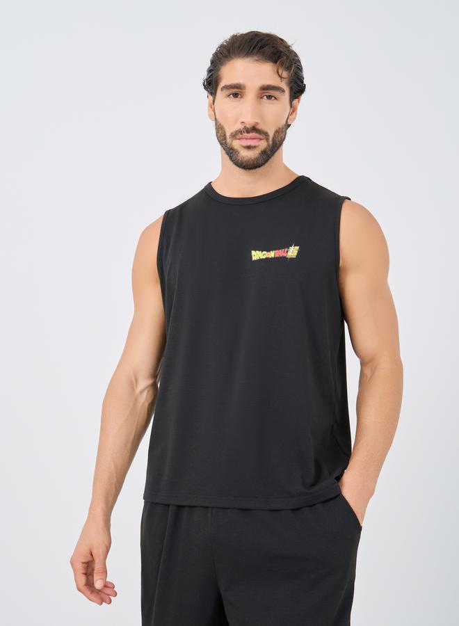 Styli Dragon Ball Slogan Print Tank and Shorts Set - Image 3