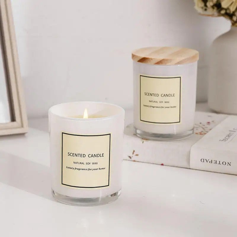 Y&D Luxury Scented Soy Candles in Glass Jar with Wood Lid & Gift Box | Private Label Home Decor Aromatherapy Candles - Image 2