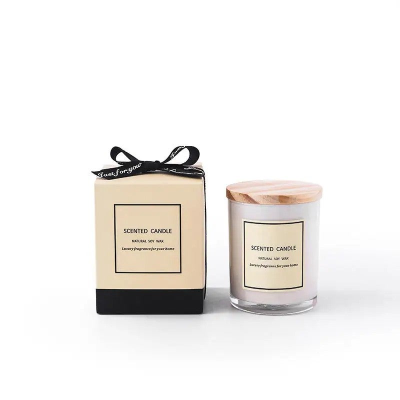 Y&D Luxury Scented Soy Candles in Glass Jar with Wood Lid & Gift Box | Private Label Home Decor Aromatherapy Candles - Image 5