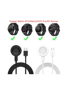 Huawei GT5/GT4/GT3/Watch 3/GT2 Pro/GT Runner Charger, Fast Charging Cable Data Cradle Dock Magnetic Wireless Charger for Huawei GT5/GT4/GT3/Watch 3/GT2 Pro/GT Runner Black