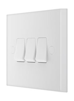 BG BG Nexus 20 Amp 10AX Triple 2 Way Square Edge Plate Switches  - Image 2