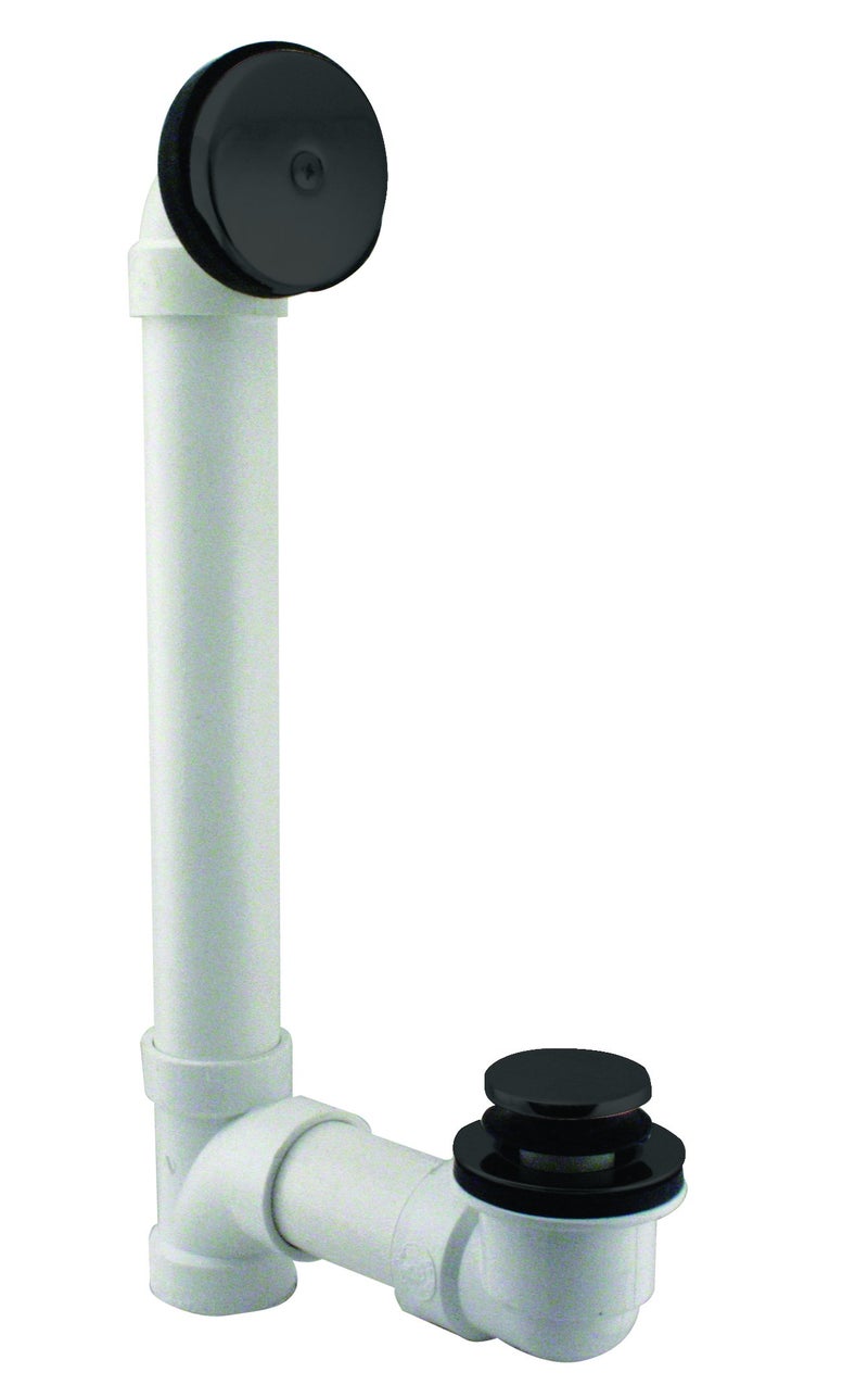 ويست براس ويستبراس تيب تو Sch. 40 نفايات حمام PVC مع كوع ذو فتحة واحدة أسود مطفي D49321-62 - Image 1