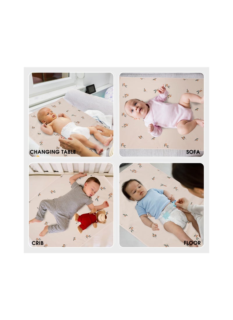 Generic - Portable Baby Changing Pad, Travel Waterproof Changing Mat for Newborn Baby, Reusable Foldable Changing Mat for Toddlers, Baby, Newborns, Newborns Toddlers Shower Gifts, 50*70 Cm - Image 1