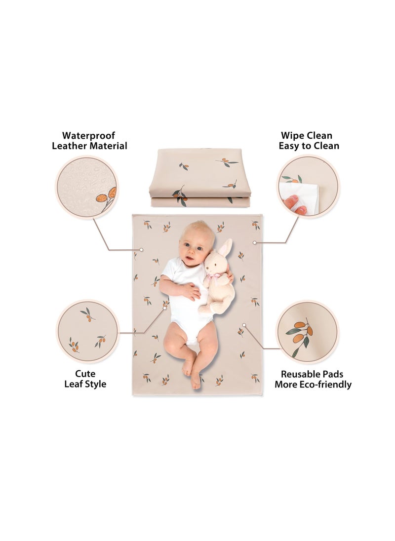 Generic - Portable Baby Changing Pad, Travel Waterproof Changing Mat for Newborn Baby, Reusable Foldable Changing Mat for Toddlers, Baby, Newborns, Newborns Toddlers Shower Gifts, 50*70 Cm - Image 1