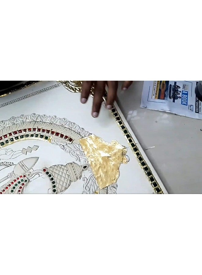 GSWC Tanjore Gold Foil 25 Sheets Gold Foil for Tanjore Painting Mysore Painting Kundan Works (Gold) - Image 5