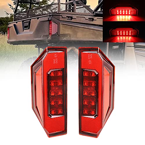 Cavauu 1Pcs UTV Ranger Tail Light Red LED Rear Brake Stop Lamp Tail Light Assembly #2412774 for Polaris Ranger 570 Full Size XP 900 RGR GENERAL 1000 2015-2021(fit Left & Right Side (Red) - Image 2