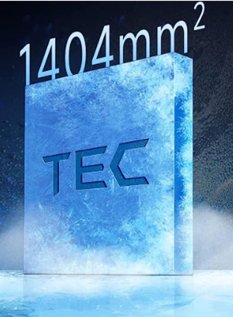 KASTWAVE Magnetic Cell Phone Cooler Semi Conductor Heatsink Phone Cooling Fan with RBG Larger Cooling Area Super Quiet Rapid Cooling Increase Game Framerate and experience for Phone Tablet IPad Black - Image 4