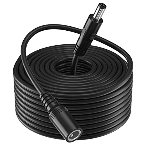 SIOCEN 33FT DC Power Extension Cable 2.1mm x 5.5mm,12v Power Supply Adapter for CCTV Security Camera Surveillance IP Camera Dvr Standalone LED Strip,Car,Long Male to Female Barrel Plug Cord - Image 1