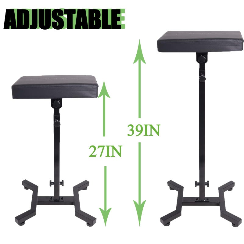 Beoncall Tattoo Arm Rest - Beoncall Tattoo armrest and Legrest Stand 360Â°Adjustable Armrest Foldable Legrest Leather Pad Thick Sponge Stable Base for Tattoo Studio Tattoo Artists - Image 4