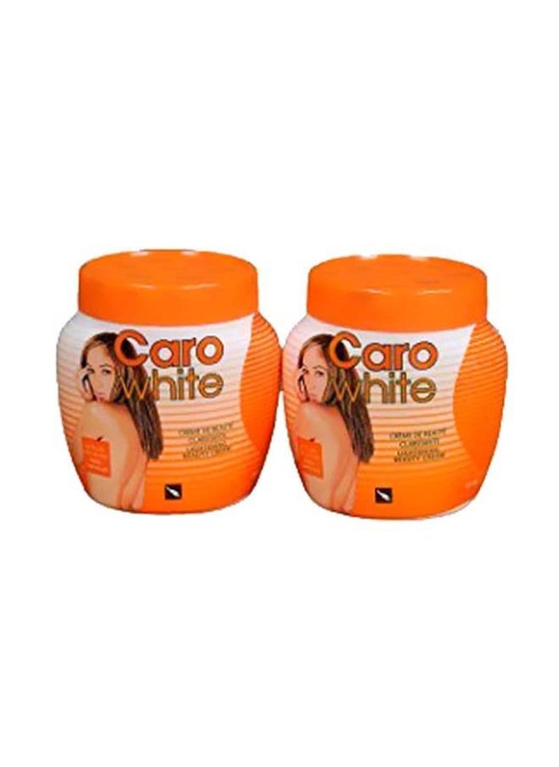 CARO WHITE Lightening Beauty Cream Pack Of 2 Orange 300ml 