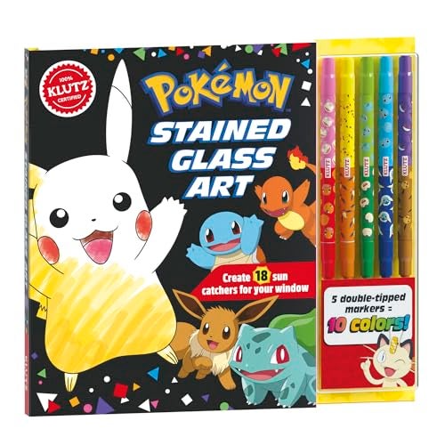 KLUTZ Pokmon Stained Glass Art Craft Kit Medium - Image 1