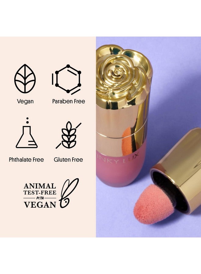 وينكي لوكس أحمر خدود سائل وينكي لوكس تشيكي روز، أحمر خدود جل كريمي مع لون قابل للبناء، لمسة نهائية مخملية خفيفة الوزن للحصول على لون يدوم طويلاً، أحمر خدود وردي رائع، جميل - Image 5