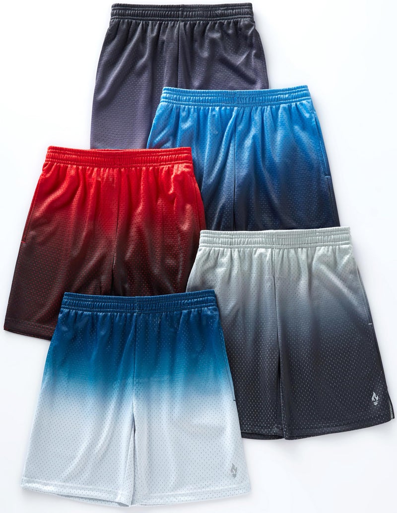 Liberty Pro 5 Pack: Mens Athletic Shorts, 9" Mesh Basketball Shorts Men Active Gym Shorts with Pockets (Set 3, Large) - Image 4