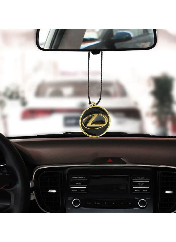 LEXUS LEXUS Logo Car Emblem Car Mirror Hanging Pendant Metal Mini Car Decoration Chain With LEXUS Logo 1 Pcs  - Image 5