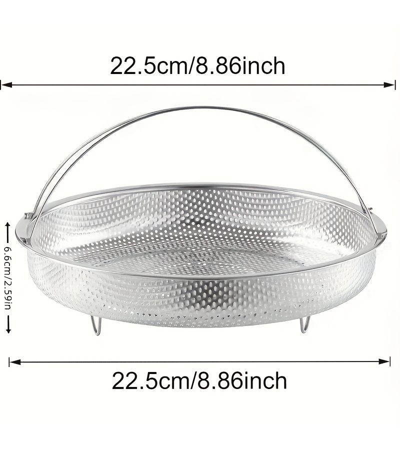 Large Stainless Steel Steamer Basket Multi Function Rice Dumpling Vegetable Cooker - Image 3