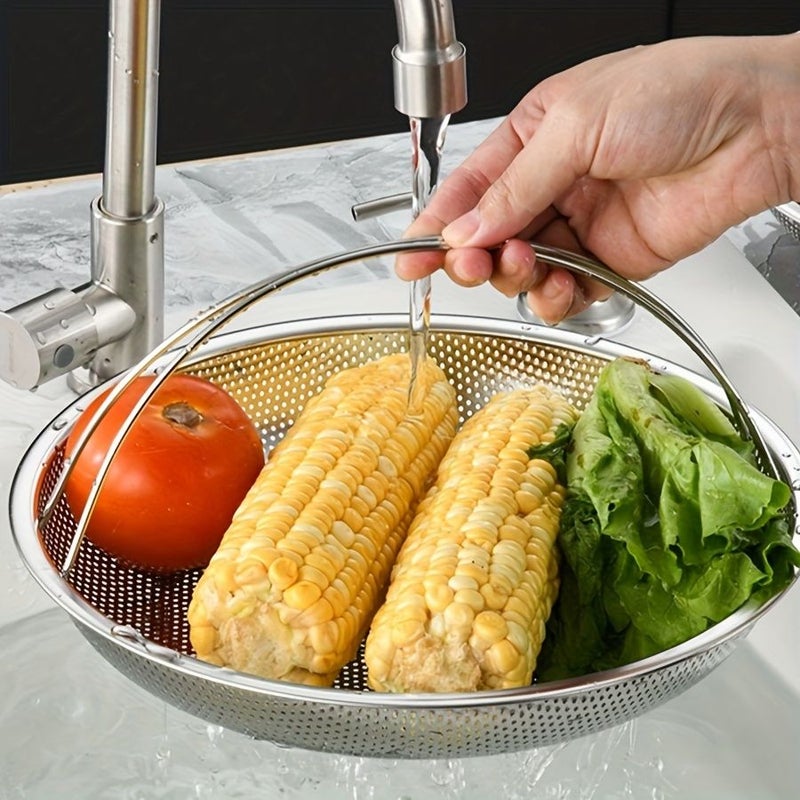 Large Stainless Steel Steamer Basket Multi Function Rice Dumpling Vegetable Cooker - Image 5