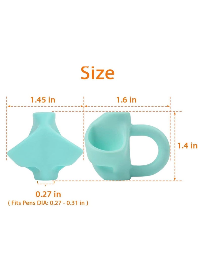 Pencil Grips, Breakthrough Assorted Writing Aid Grip Trainer Posture Correction Finger Grip for Kids Preschoolers, Children, Adults, Special Needs for Lefties or Righties (4PCS) - Image 3