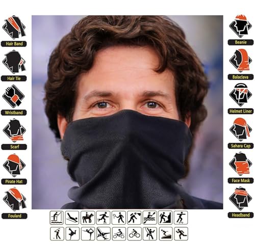 HCMY 9 Pack Neck Gaiter Camouflage Multifunctional Magic Scarf Headwear Bandana Balaclavas Tube UV Face Mask - Image 4