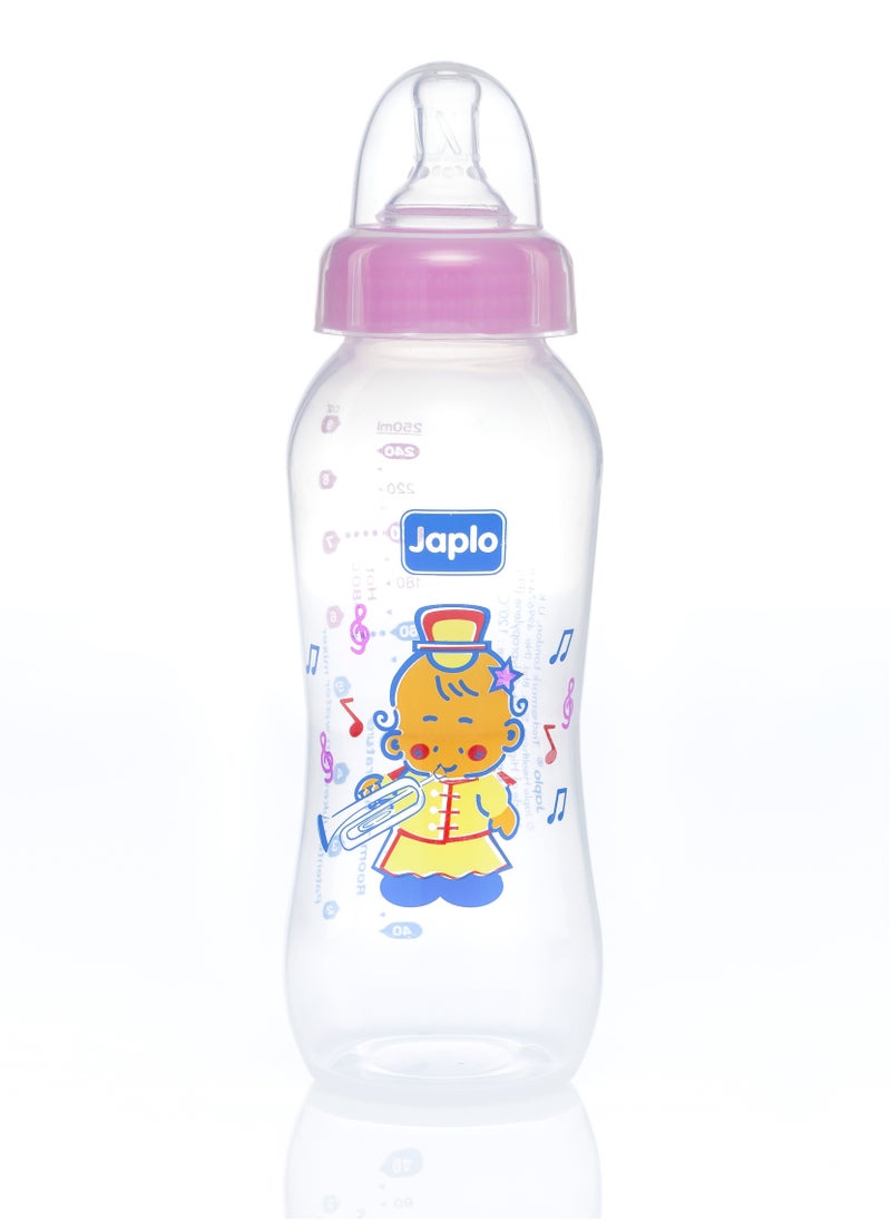 Japlo Streamline baby feeding Bottle with Anti-colic nipple & Lukewarm water mixer size 250 ml  SL250 (assorted)  - Image 2