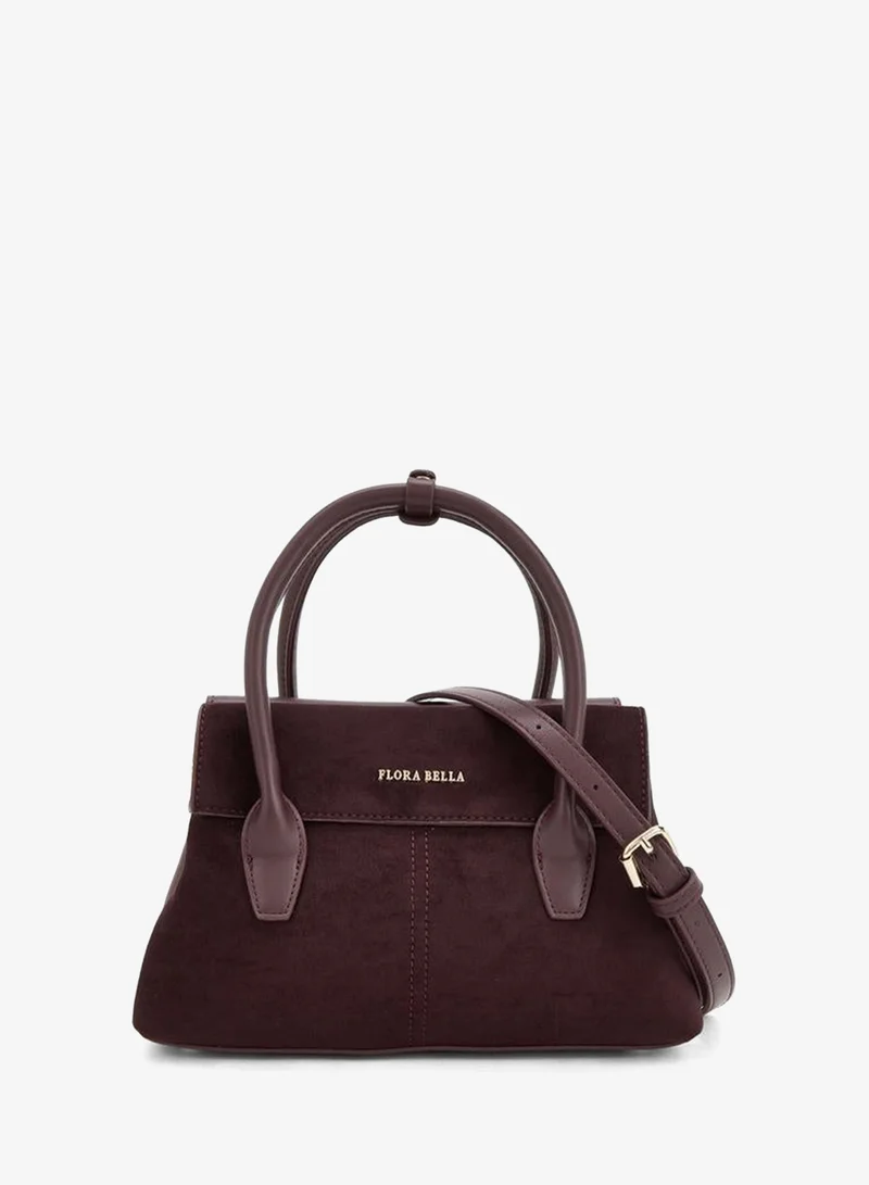 Textured Crossbody Bag With Detachable Strap