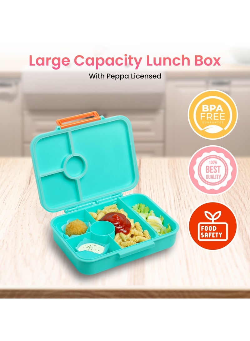 بيبا بيغ صندوق غداء جورج بيج للأطفال - حقيبة غداء معزولة للأولاد، متينة وخفيفة الوزن، بتصميم ديناصور لطيف، سهلة التنظيف، مثالية للمدرسة ودور الحضانة والسفر والنزهات - Image 2