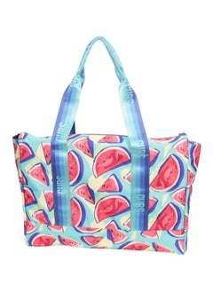 CUBS Double Face Tote Bag Multicolor Large Ice watermelon & purple tie dye  - Image 5