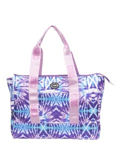 CUBS Double Face Tote Bag Multicolor Large Ice watermelon & purple tie dye  - Image 3